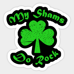 Funny Shamrock Art Sticker